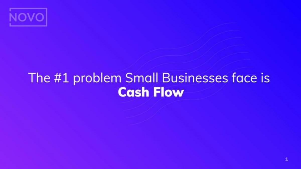 Novo pitch deck slide 2 of 13