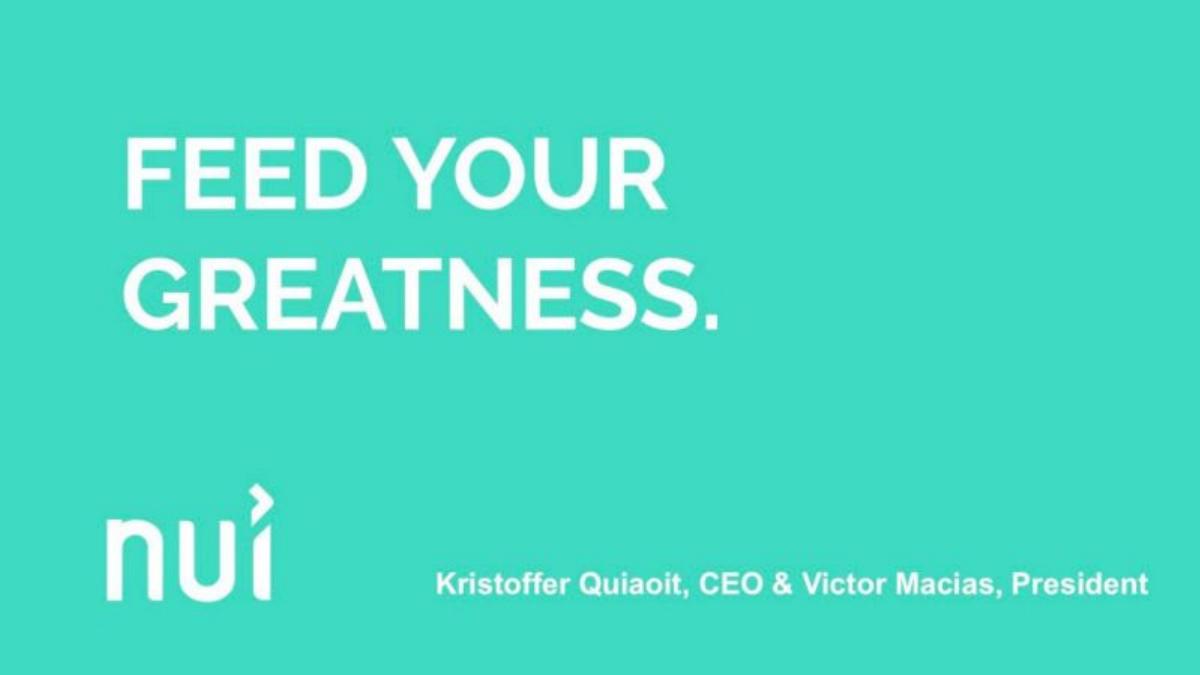Nui Cookies pitch deck slide 1 of 10