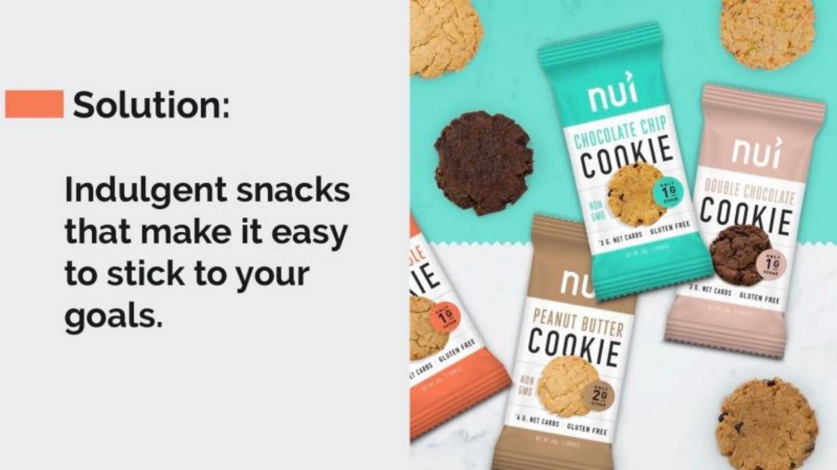 Nui Cookies pitch deck slide 3 of 10