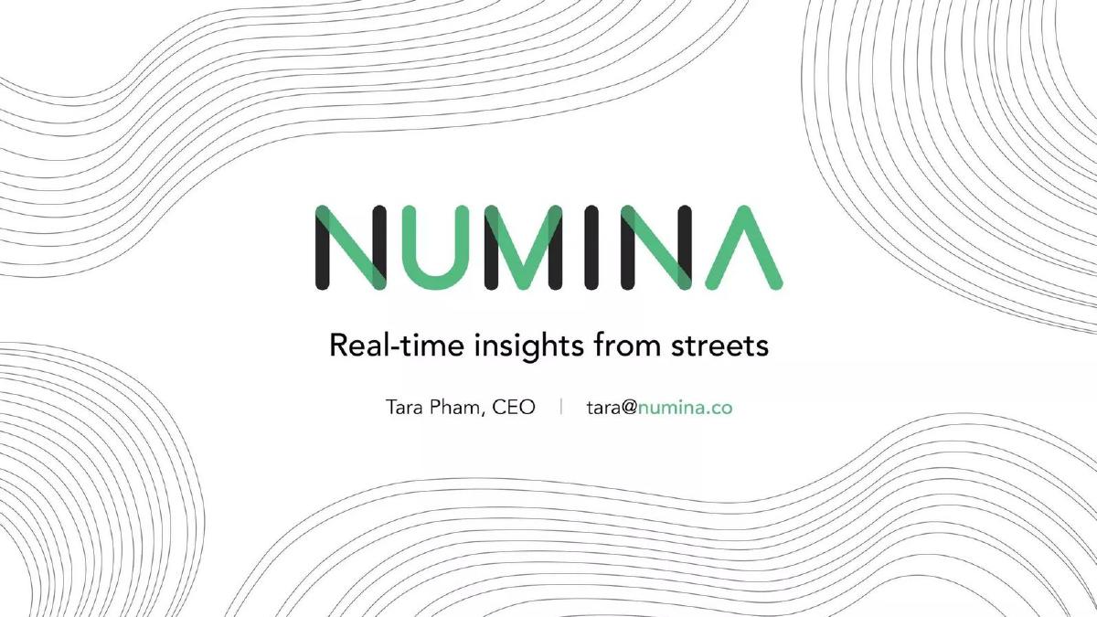 Numina pitch deck slide 1 of 11