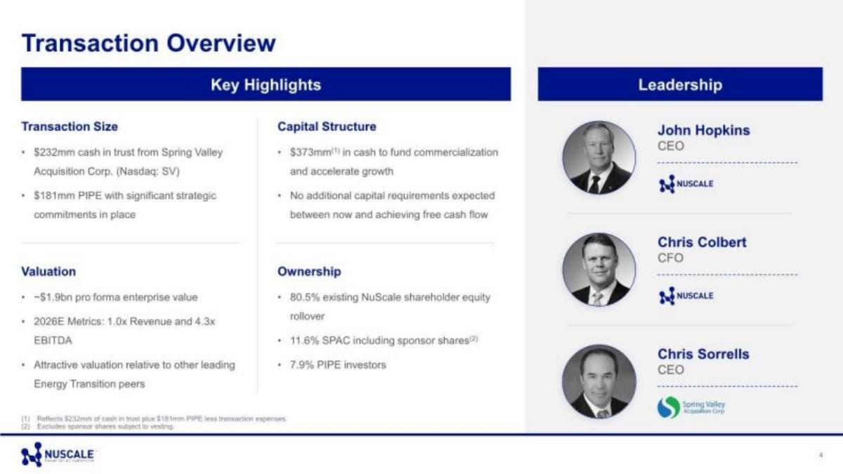 NuScale pitch deck slide 4 of 45