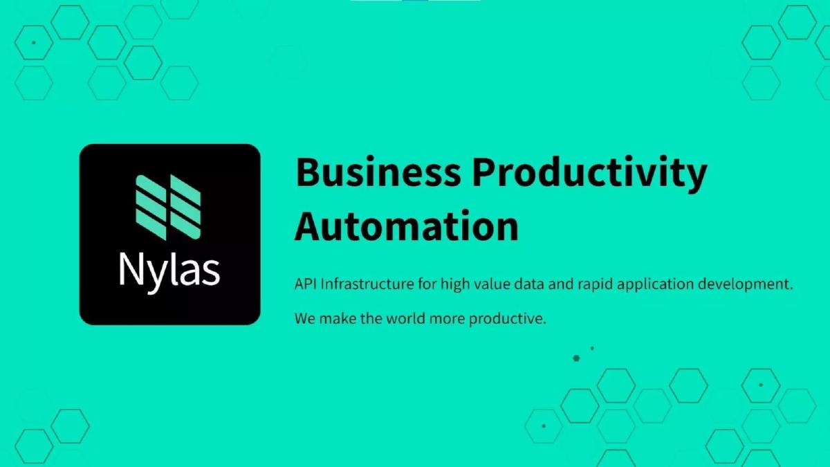 Nylas pitch deck slide 1 of 16