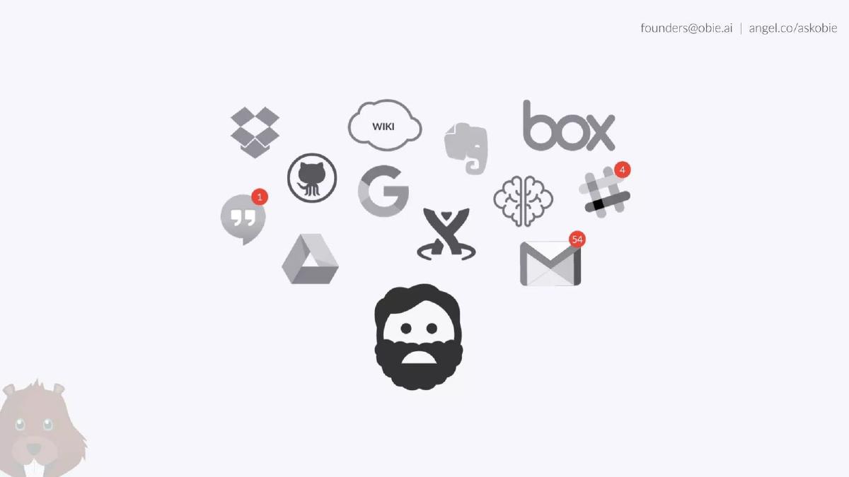 Obie.ai pitch deck slide 2 of 9