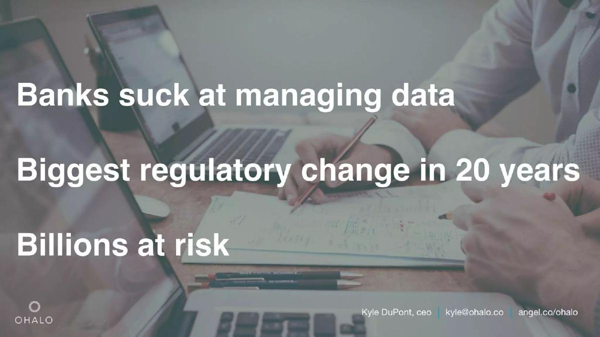 Ohalo pitch deck slide 3 of 9