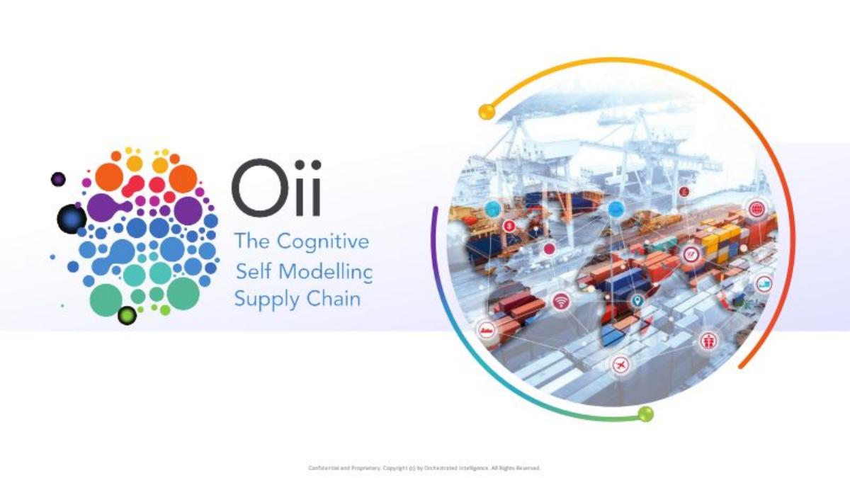 Oii AI (Orchestrated Intelligence) pitch deck slide 1 of 22