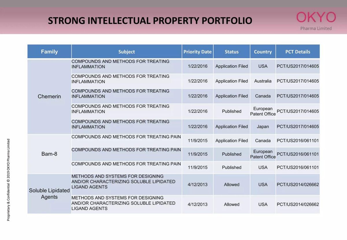 OKYO Pharma pitch deck technology slide 24