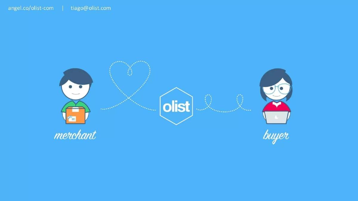 Olist pitch deck slide 1 of 8