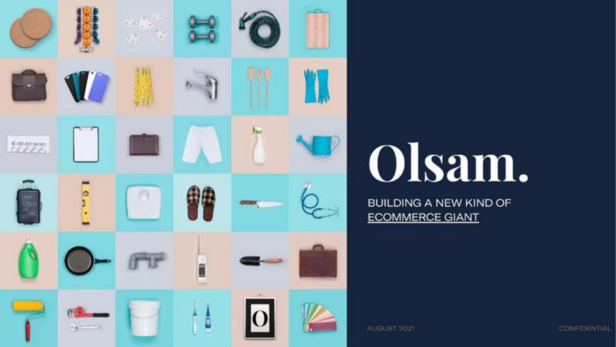 Olsam pitch deck slide 1 of 12