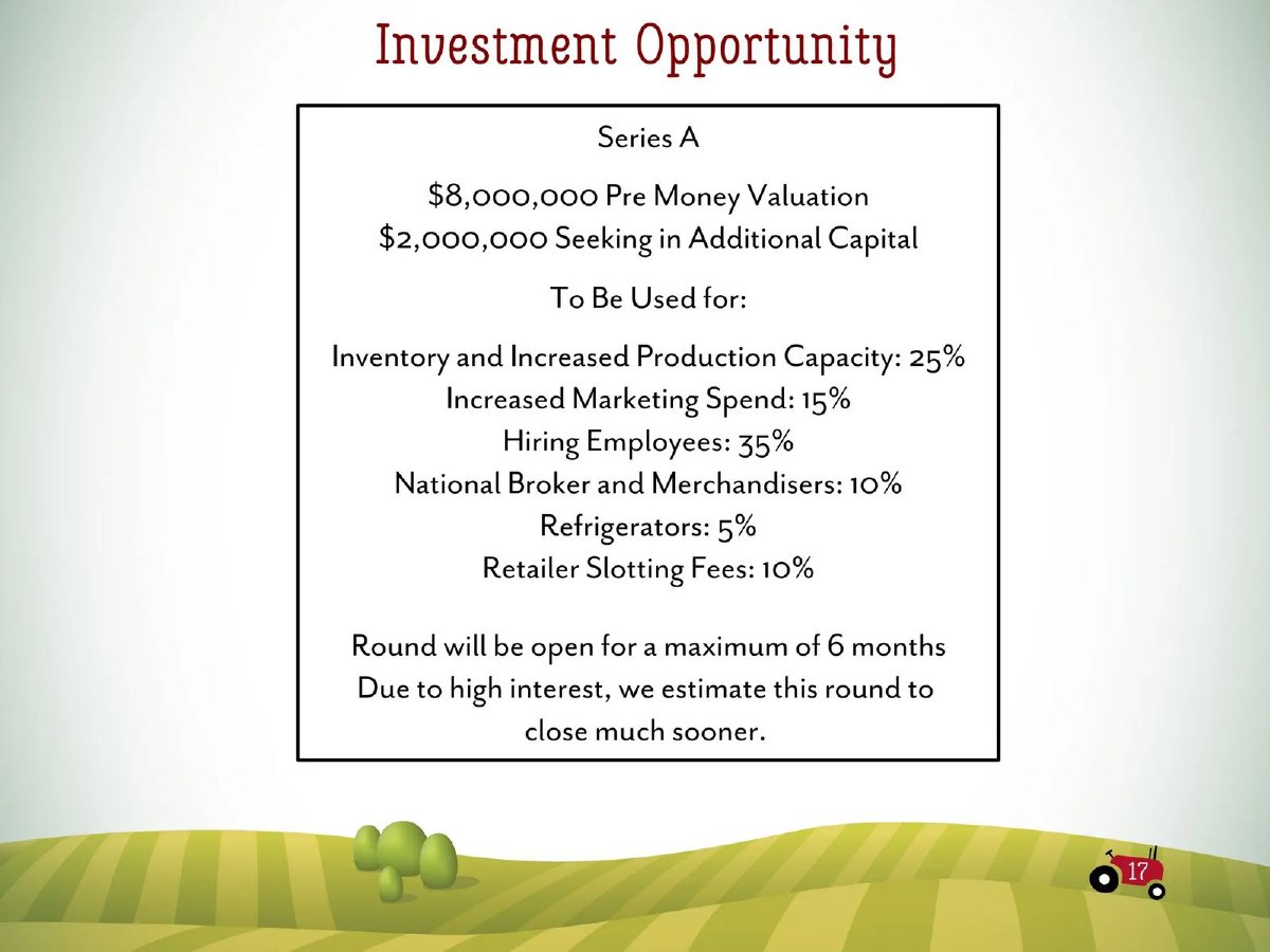 Once Upon a Farm pitch deck financials slide 20