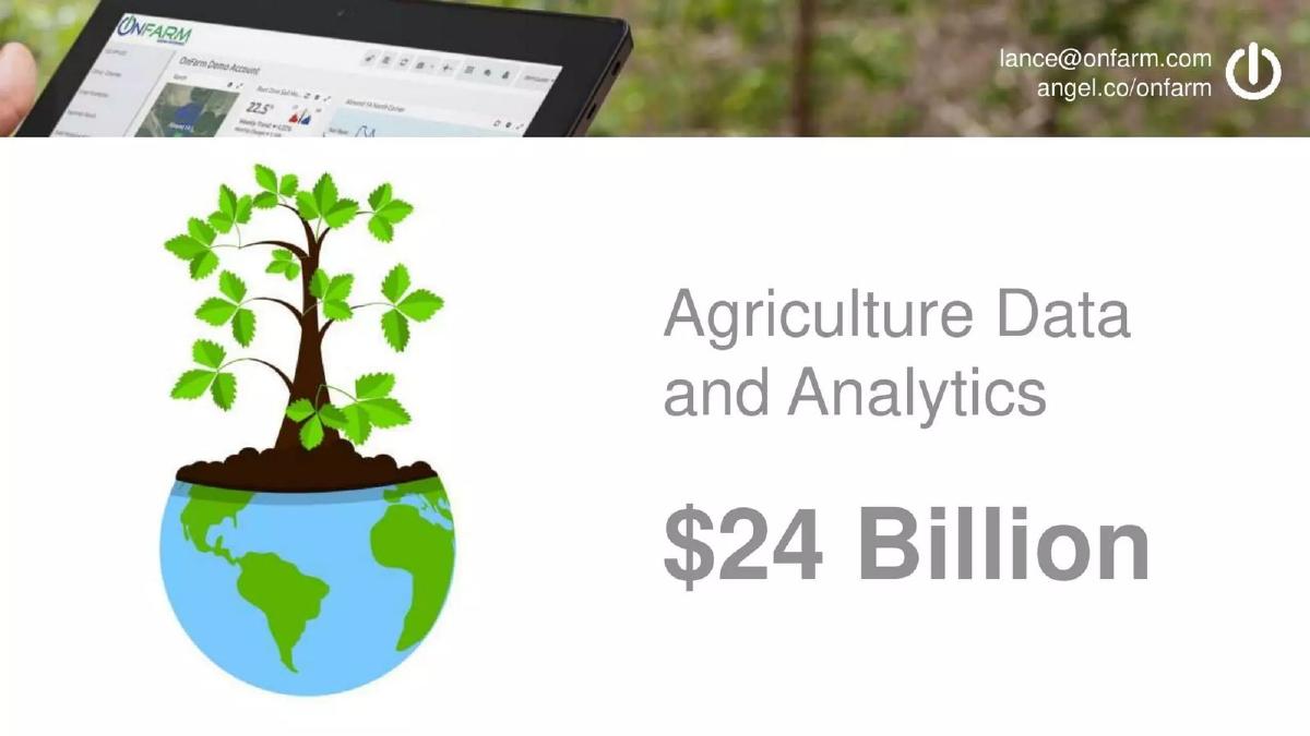 OnFarm pitch deck slide 6 of 7