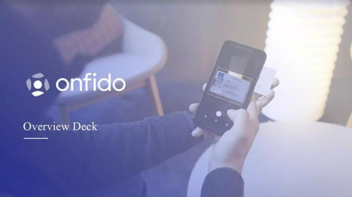 Onfido pitch deck slide 1 of 10