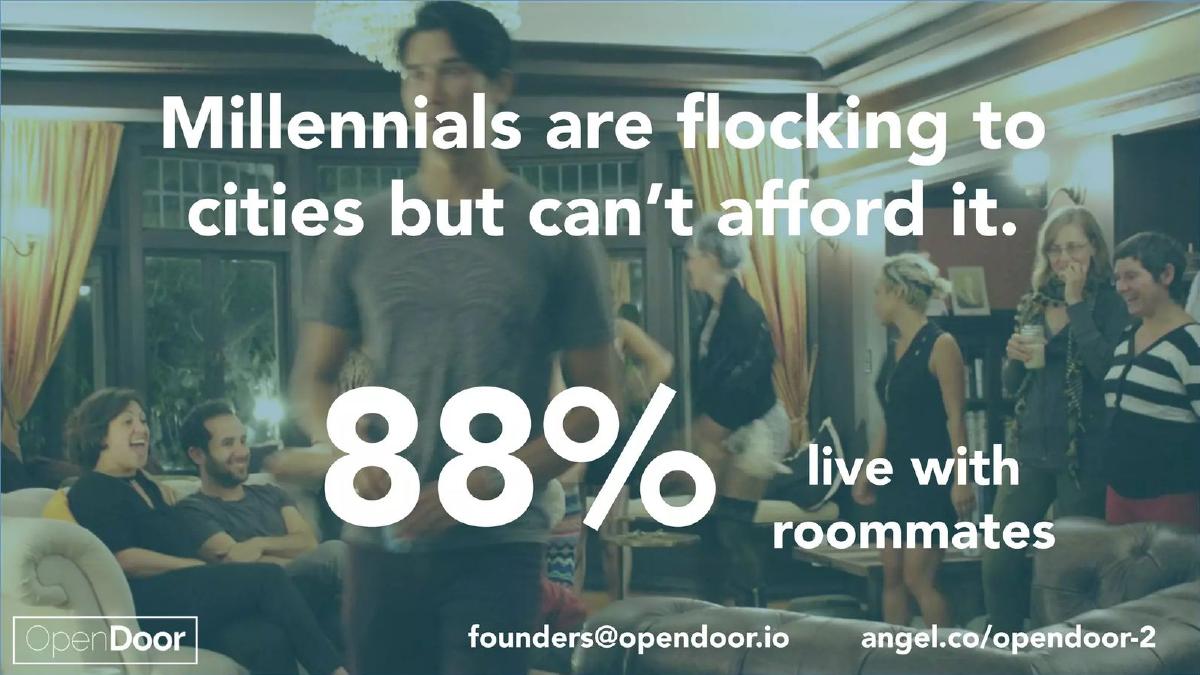 OpenDoor Coliving pitch deck slide 3 of 11