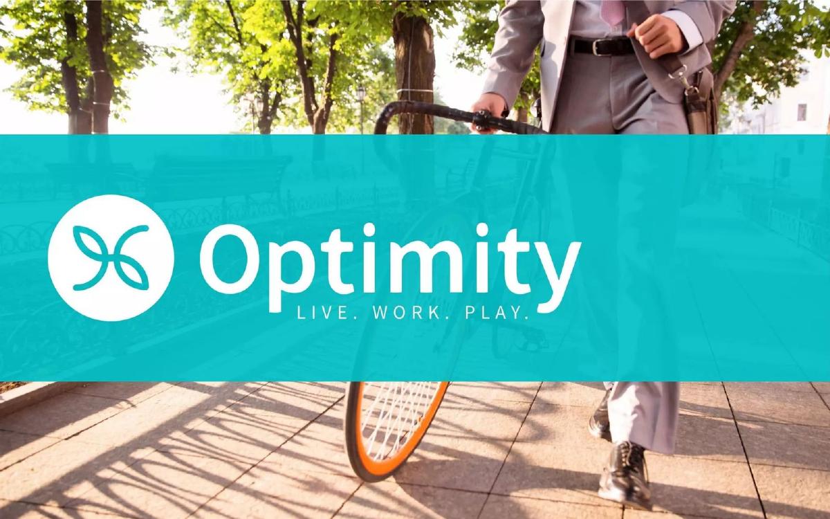 Optimity pitch deck slide 1 of 12