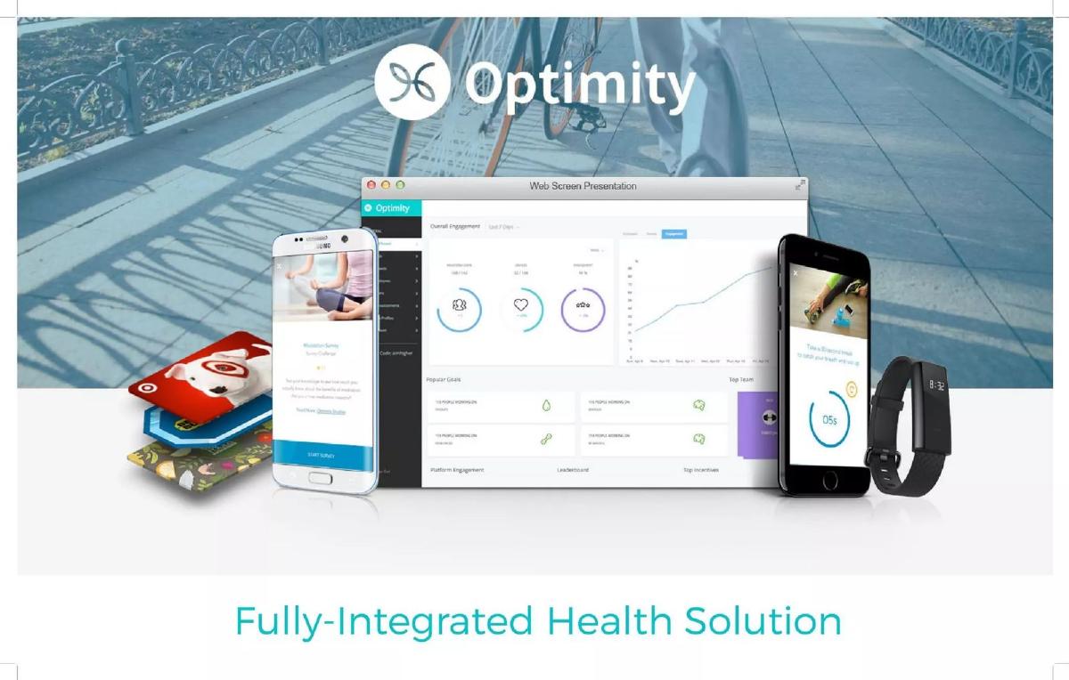 Optimity pitch deck slide 2 of 12