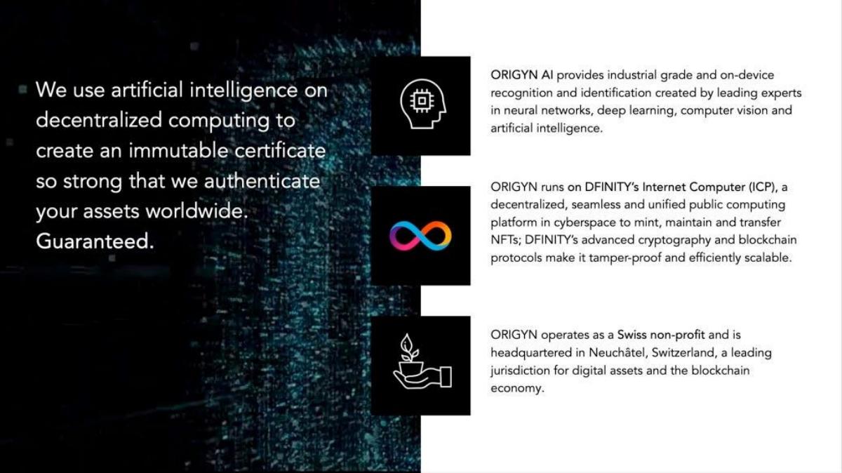 ORIGYN Foundation pitch deck slide 4 of 13