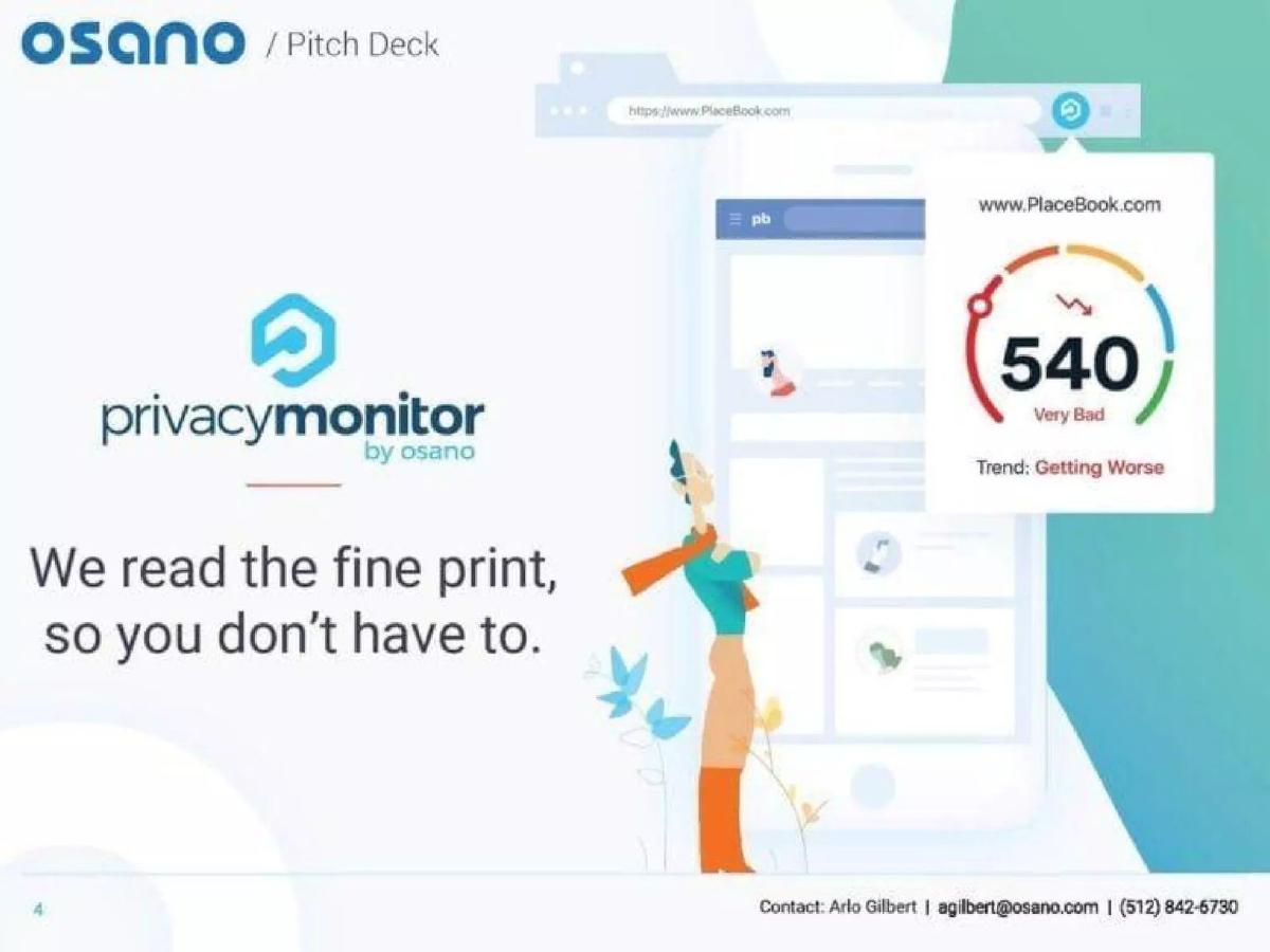 Osano pitch deck slide 4 of 9