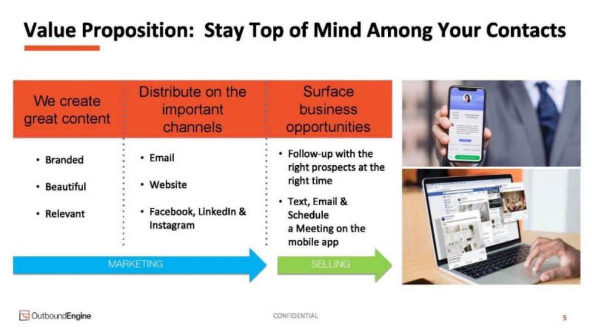 OutboundEngine pitch deck slide 5 of 21