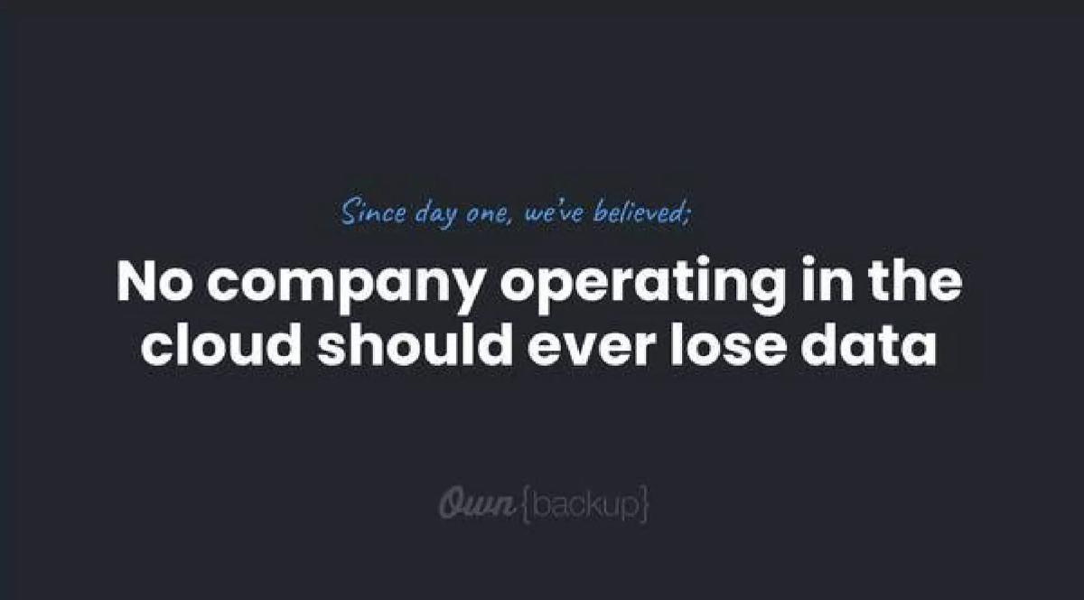 OwnBackup pitch deck slide 3 of 17