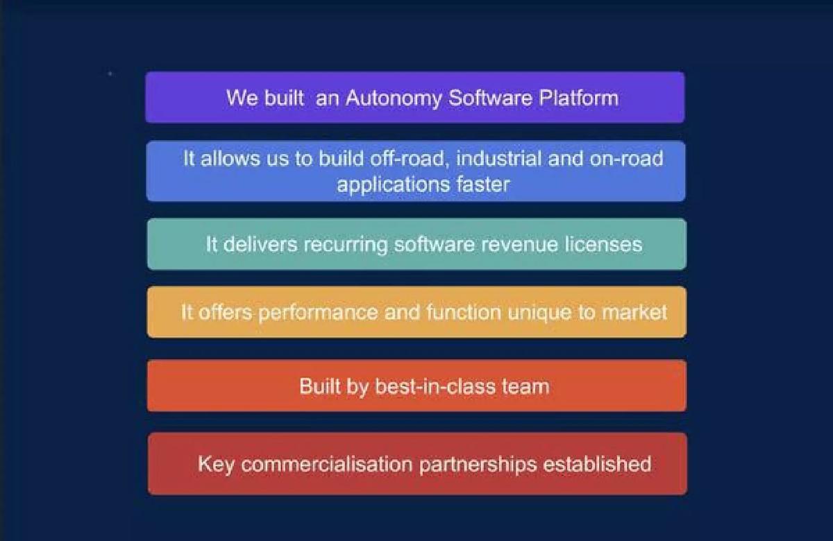 Oxbotica pitch deck slide 2 of 9