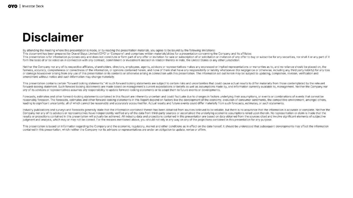 Oyo pitch deck slide 2 of 27