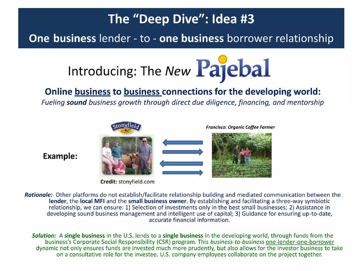 Pajebal pitch deck slide 6 of 10