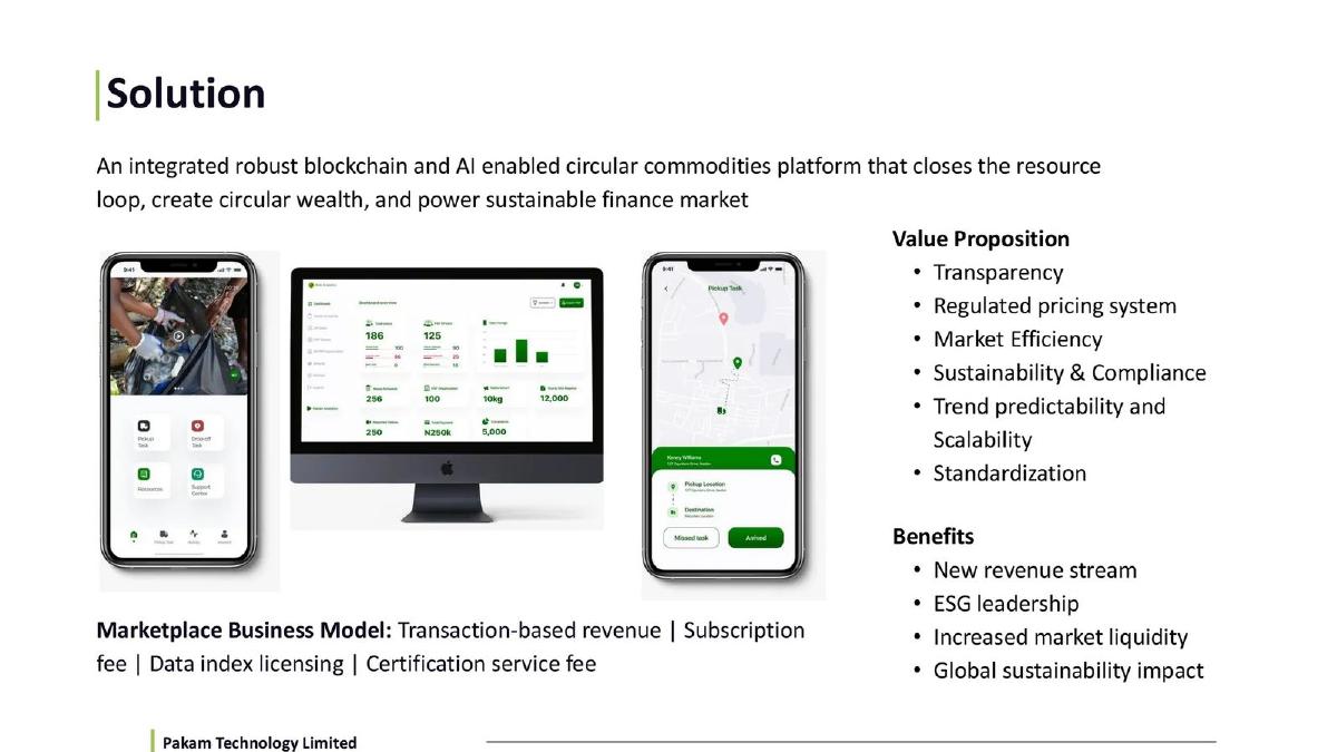 Pakam pitch deck slide 5 of 9