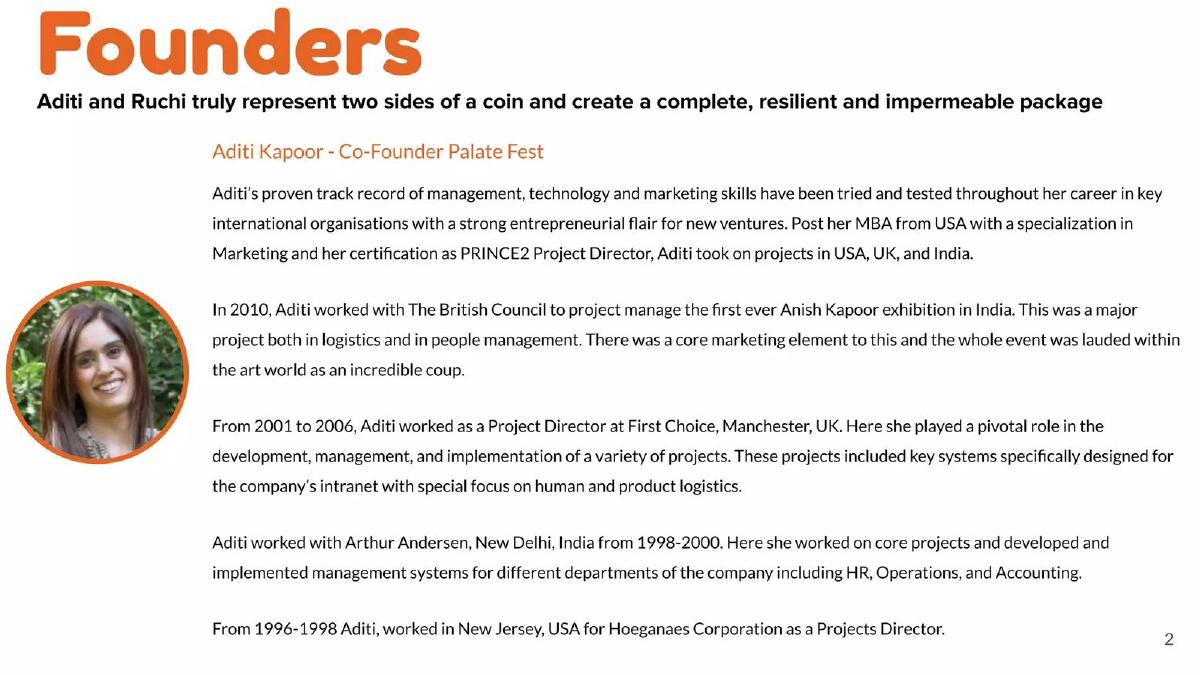 Palate Mkt pitch deck slide 2 of 29