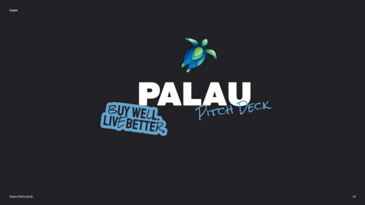 Palau Project pitch deck slide 1 of 23