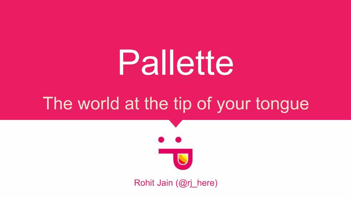 Pallette pitch deck slide 1 of 24