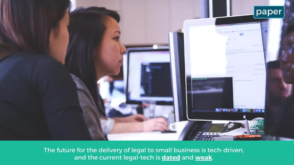 Paper Automated Legals (Paper Interactive, Inc.) pitch deck slide 2 of 19