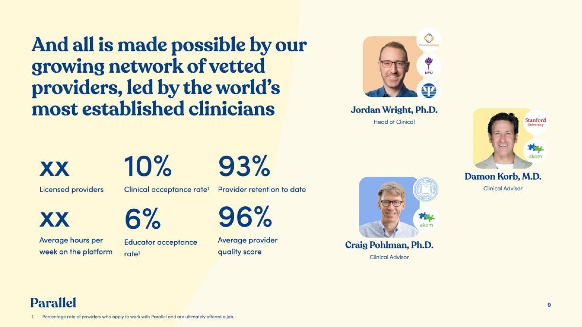 Parallel Learning pitch deck slide 9 of 10