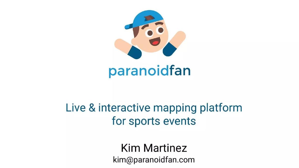 Paranoid Fan pitch deck slide 1 of 11