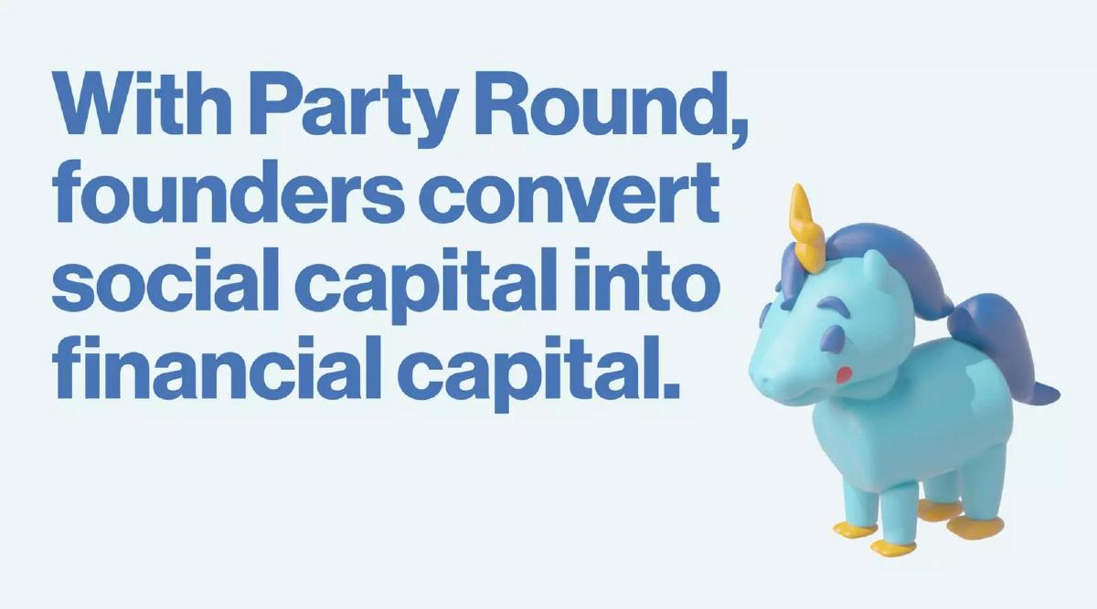 PartyRound pitch deck slide 5 of 7
