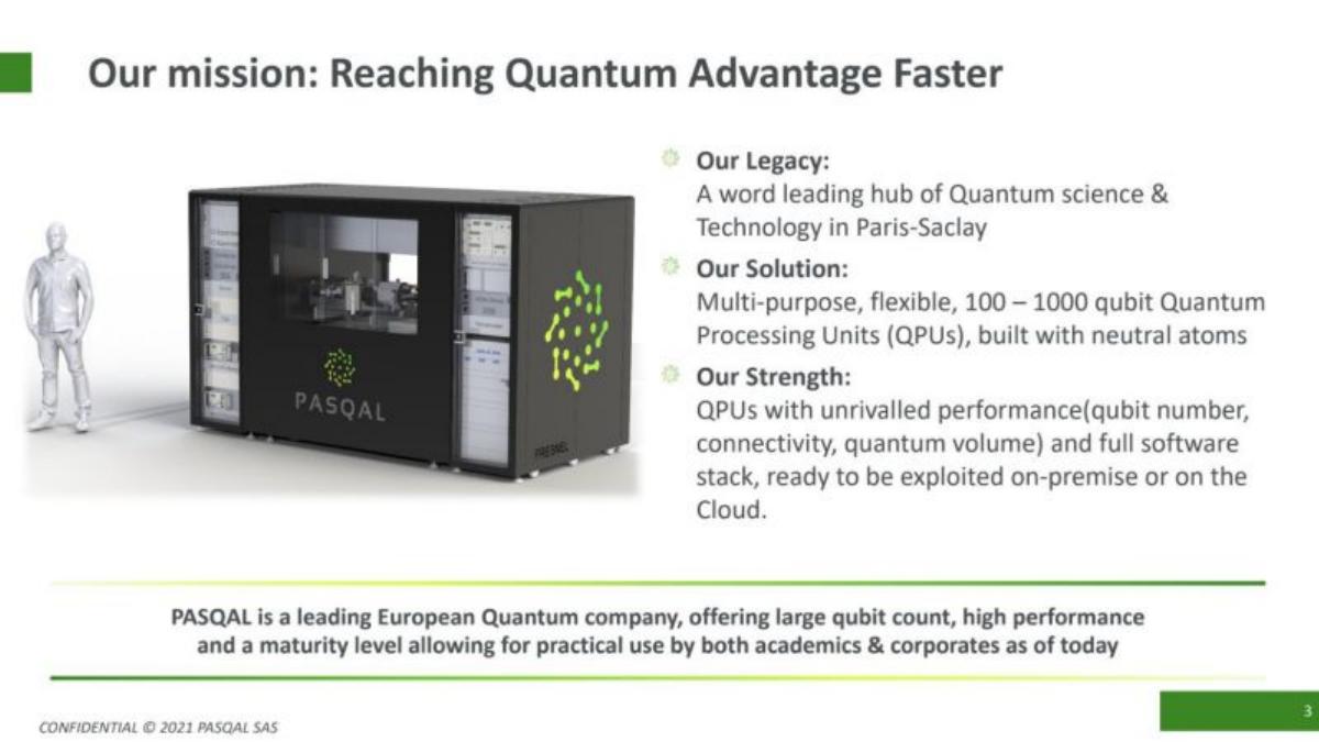 Pasqal pitch deck slide 3 of 20
