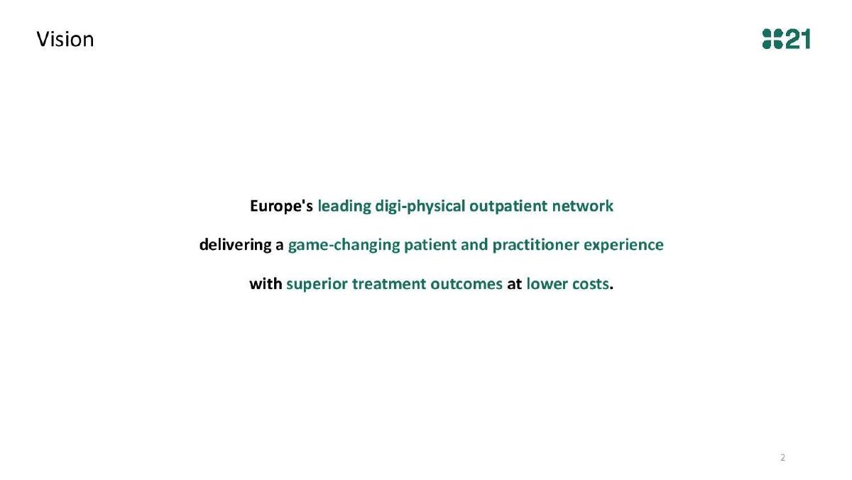 Patient21 pitch deck slide 2 of 8