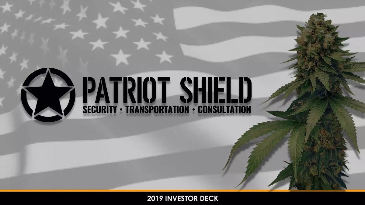 Patriot Shield pitch deck slide 1 of 22