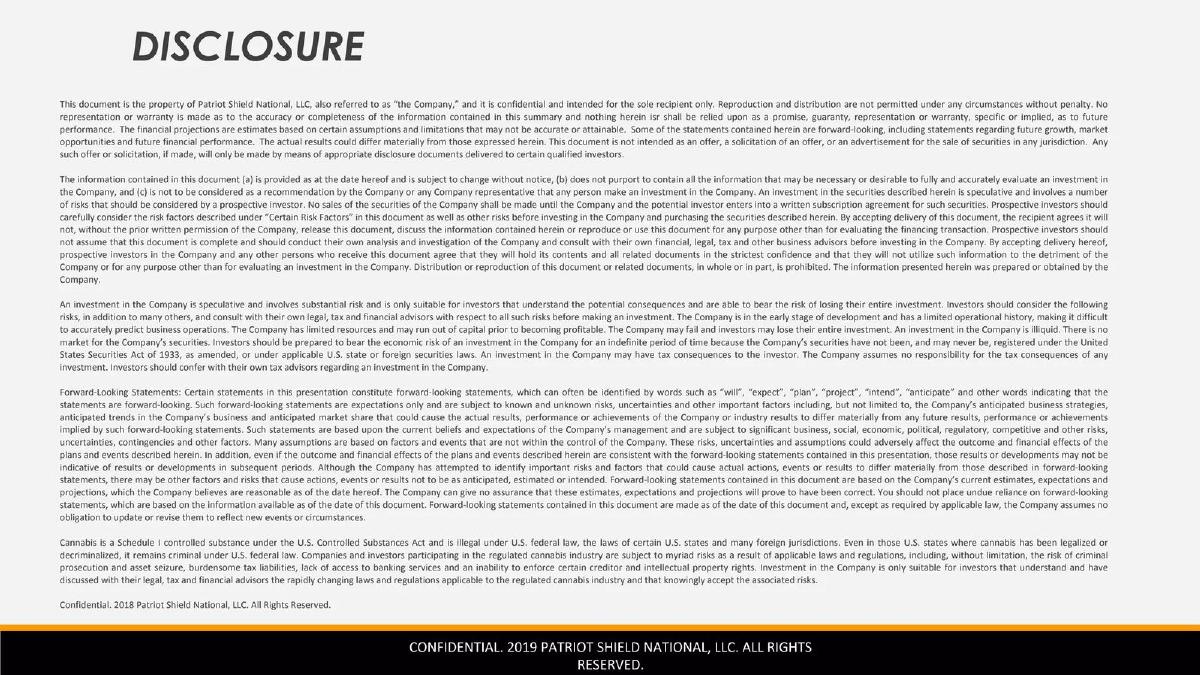 Patriot Shield pitch deck slide 2 of 22