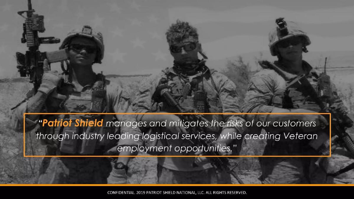 Patriot Shield pitch deck slide 3 of 22