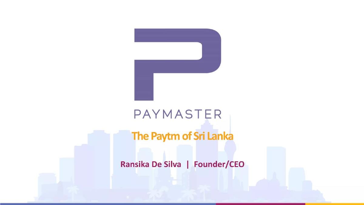PayMaster Plus pitch deck slide 1 of 22
