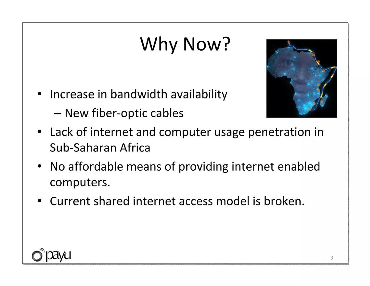 Payu pitch deck slide 3 of 18