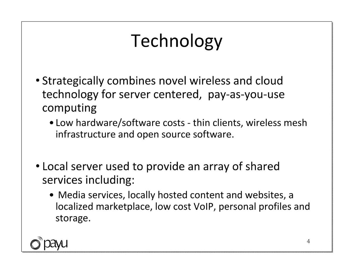 Payu pitch deck slide 4 of 18