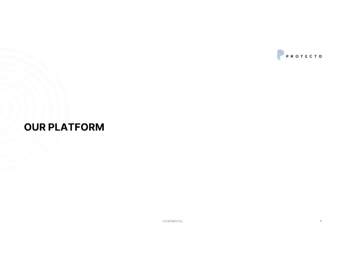Protecto pitch deck slide 4 of 14