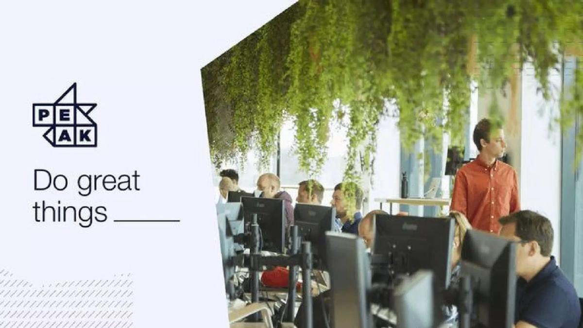 Peak pitch deck slide 1 of 10