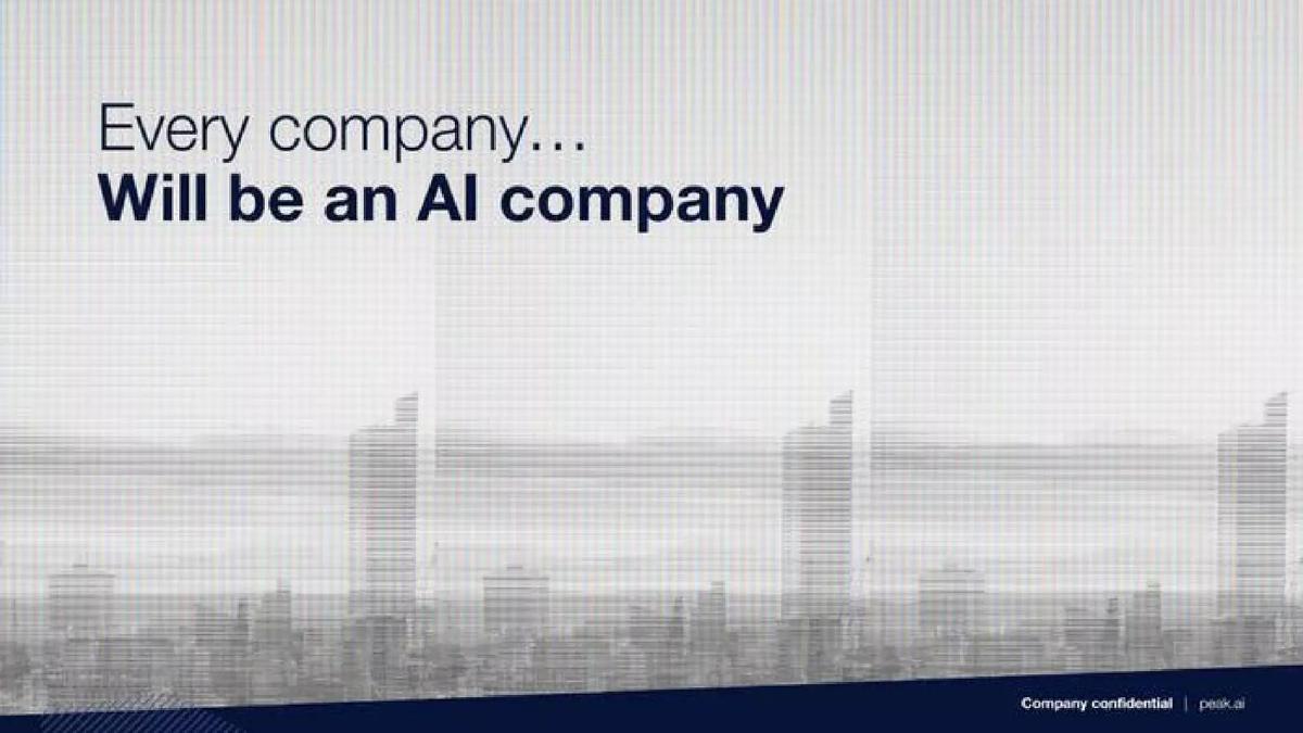 Peak pitch deck slide 2 of 10