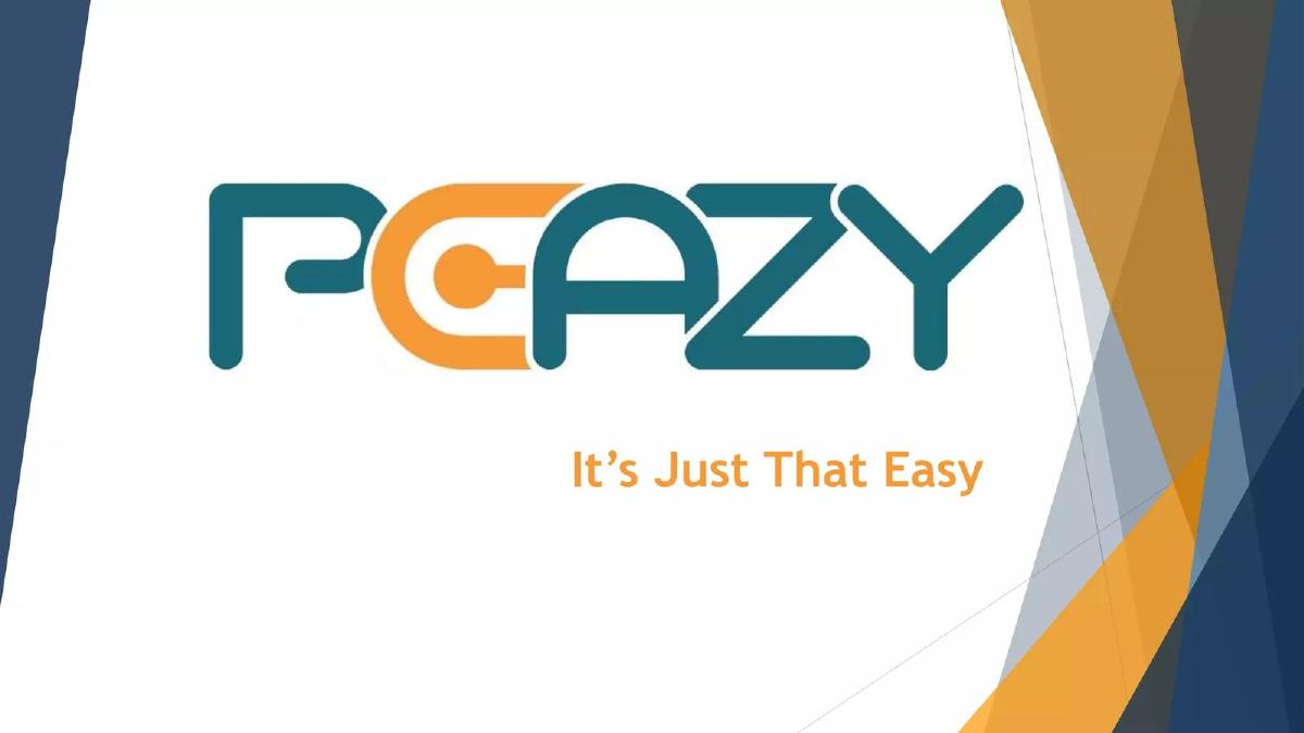 PeaZy pitch deck slide 1 of 12