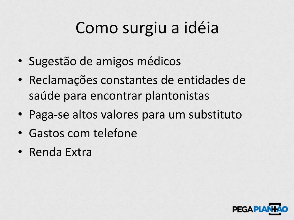 Pega Plantão pitch deck slide 5 of 15