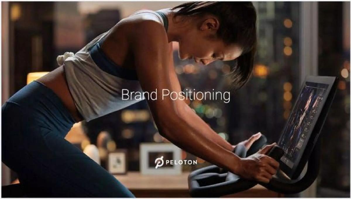 Peloton pitch deck slide 1 of 23