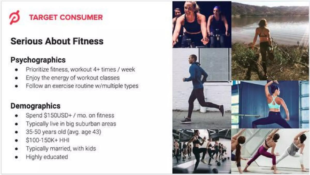 Peloton pitch deck slide 3 of 23
