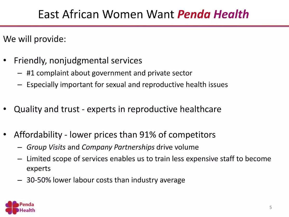 Penda Health pitch deck slide 5 of 9