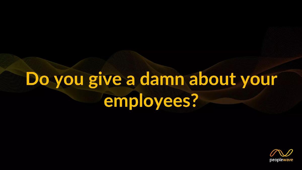 Peoplewave pitch deck slide 2 of 16